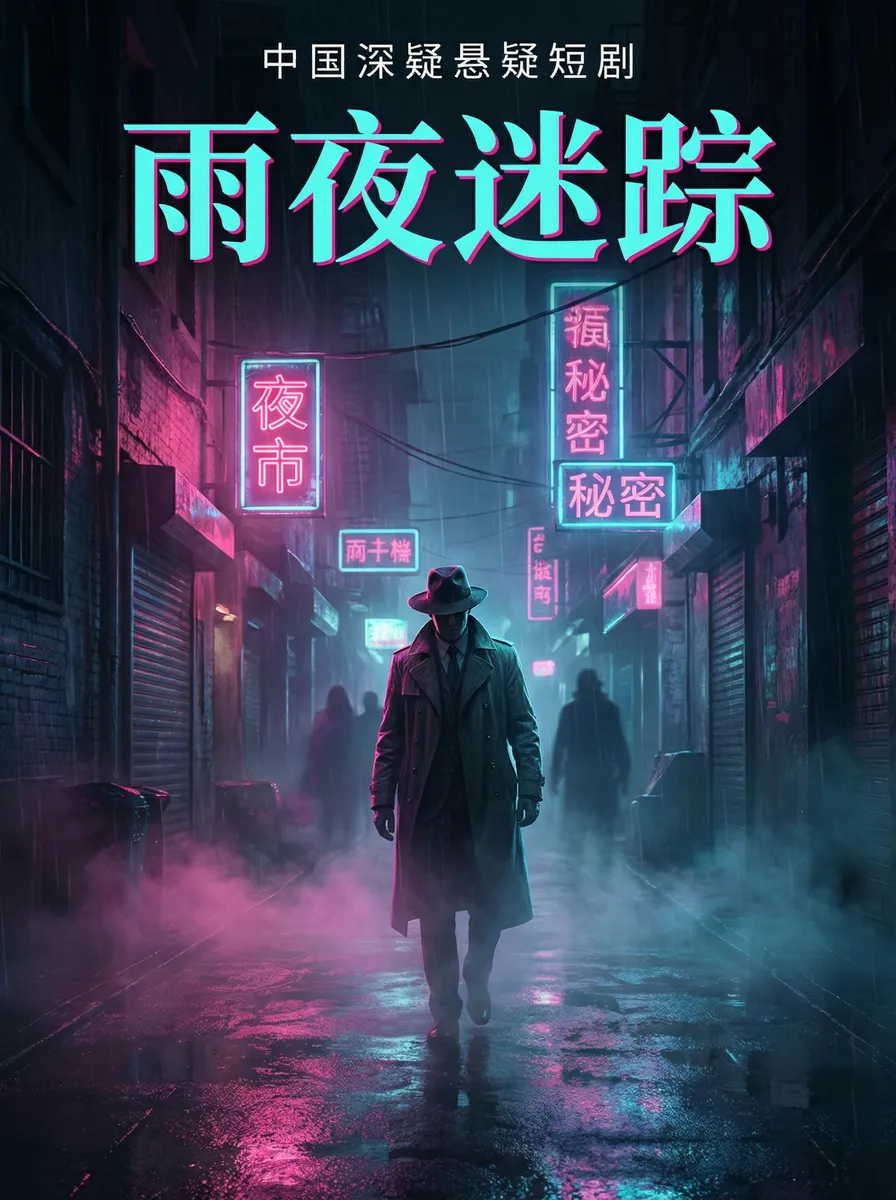 牧场VIDEOS人与KG交 悬疑追踪短剧 - 雨夜迷踪海报